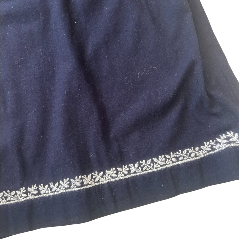 New w/ Tags Roller Rabbit Embroidered Dress Faith Size L Blue White Cotton - Picture 10 of 15